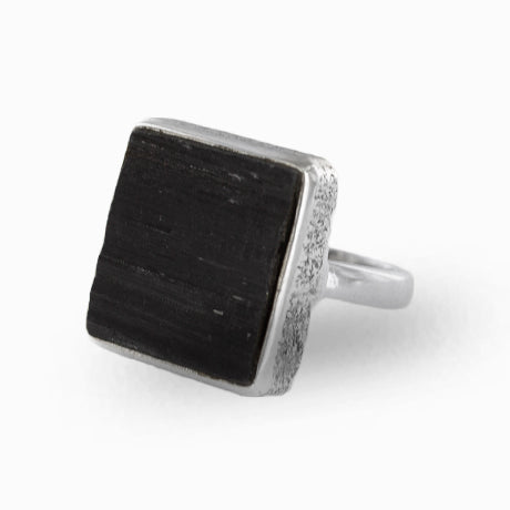 Black Tourmaline Ring, 925 Sterling Silver Ring, Tourmaline Gemstone Ring,  Boy's Ring, Men's Wedding Ring, Handmade Ring, Christmas Gift - Etsy India